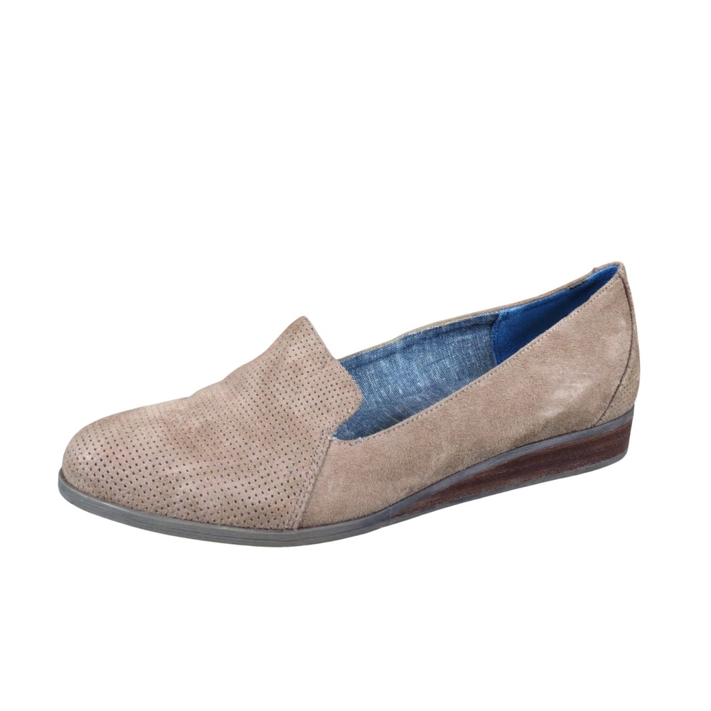 Dr. Scholls Daily Womens Slip On Loafer Size 7M Walking Shoe Taupe Perforated